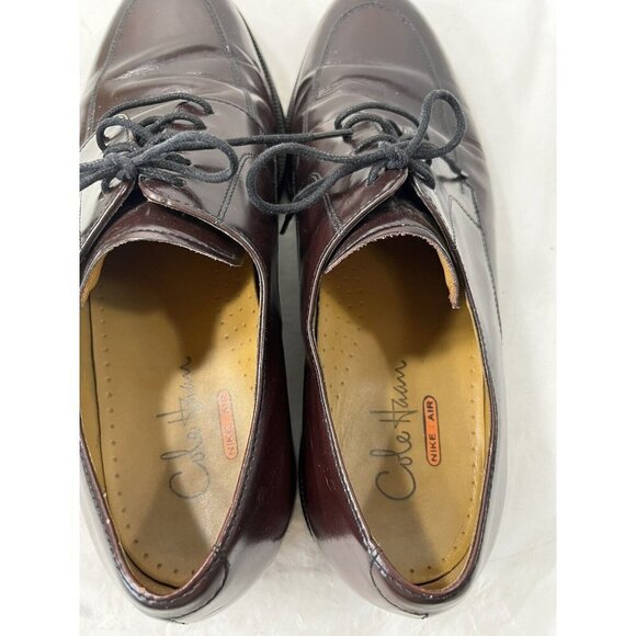 Cole Haan Men's NikeAir Split-Toe Derby Mahogany Leather Dress Shoes Size 11 M - Picture 9 of 15